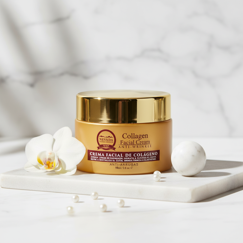 Crema Facial Colágeno-Antiarrugas para rutina de noche - Mishel Colección