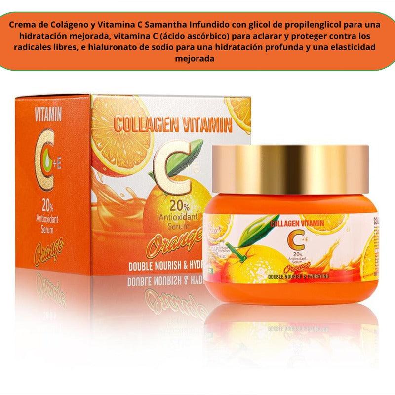 Crema de colágeno antioxidante 50g para piel radiante
