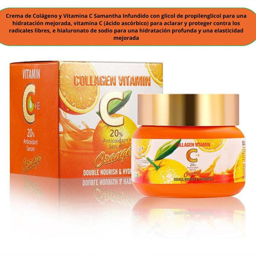 Crema de colágeno antioxidante 50g para piel radiante
