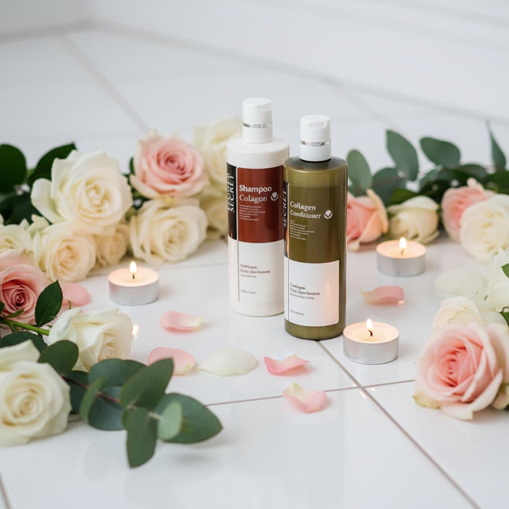 Shampoo & Acondicionador con Colágeno – Eleganza Hair Care